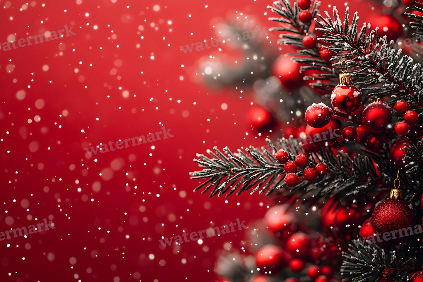 Red Christmas Backdrop Images
