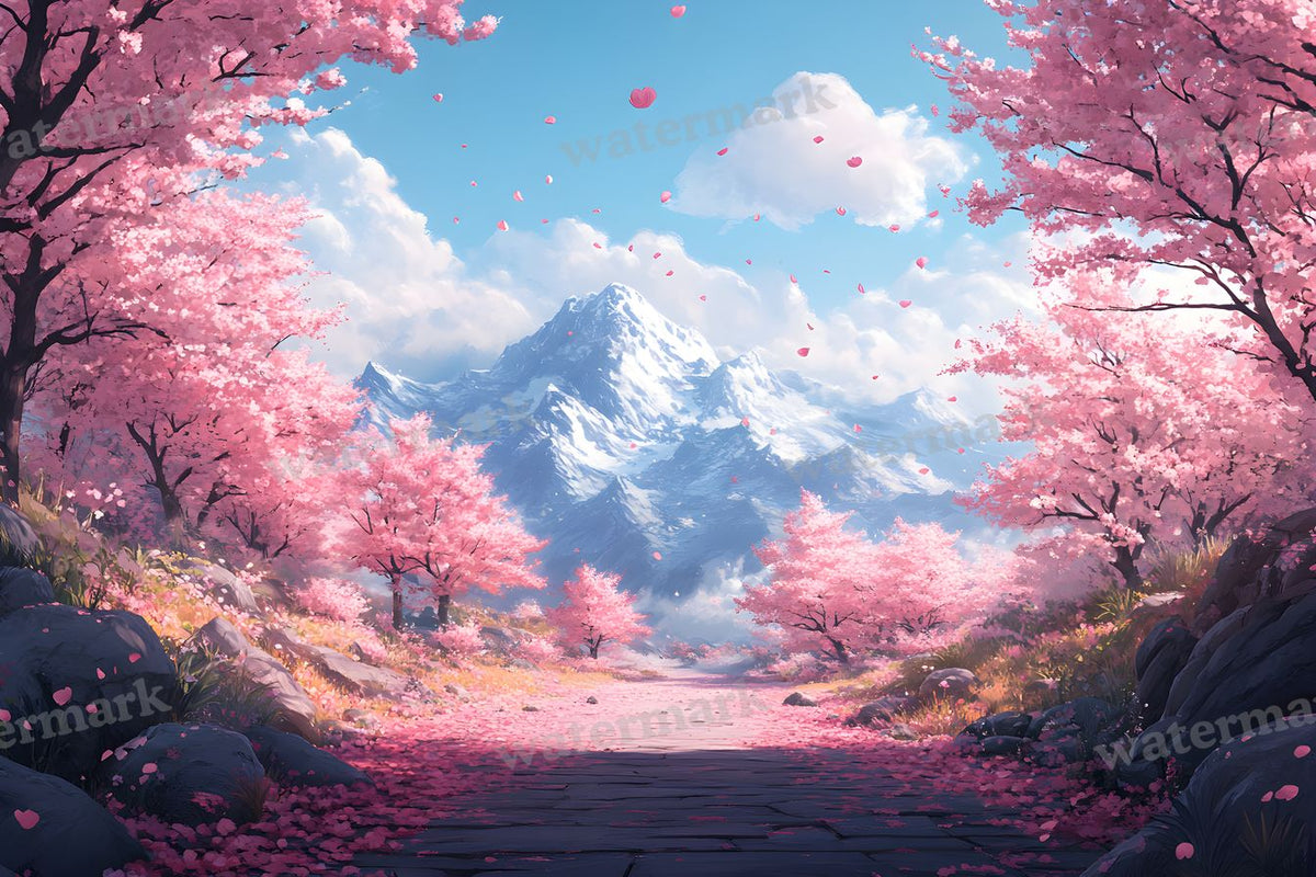 Spring Blossom Escape Backdrop Images