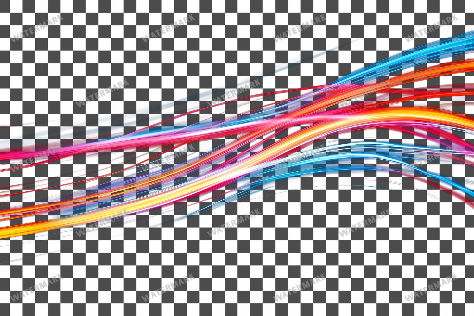 Abstract Light Streaks Transparent Overlay Pngs