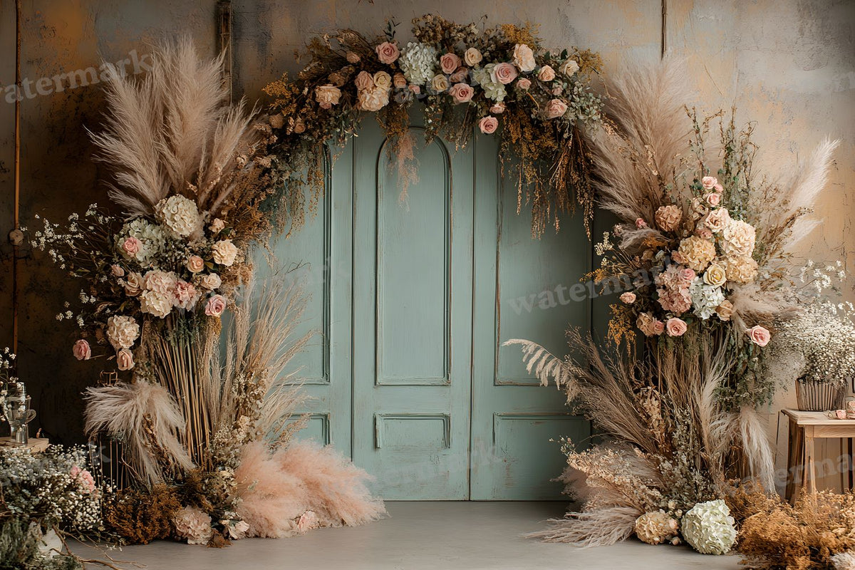Boho Olive Arch Backdrop Images