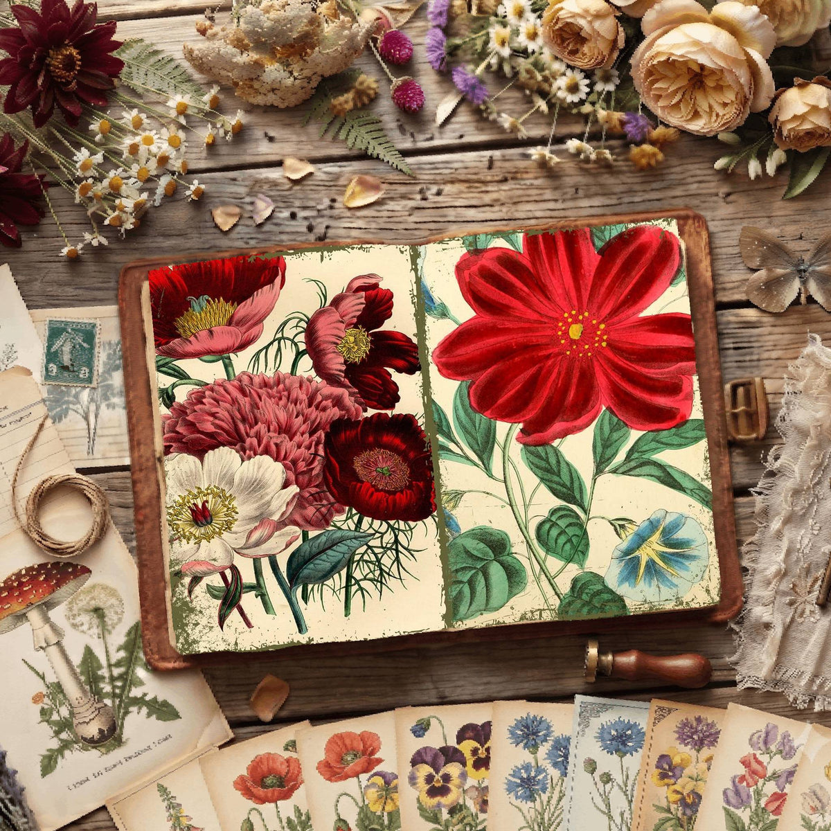 Botanical Illustrations Digital Papers
