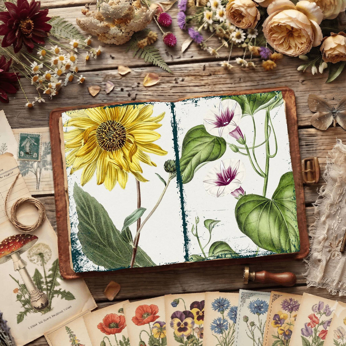 Botanical Illustrations Digital Papers