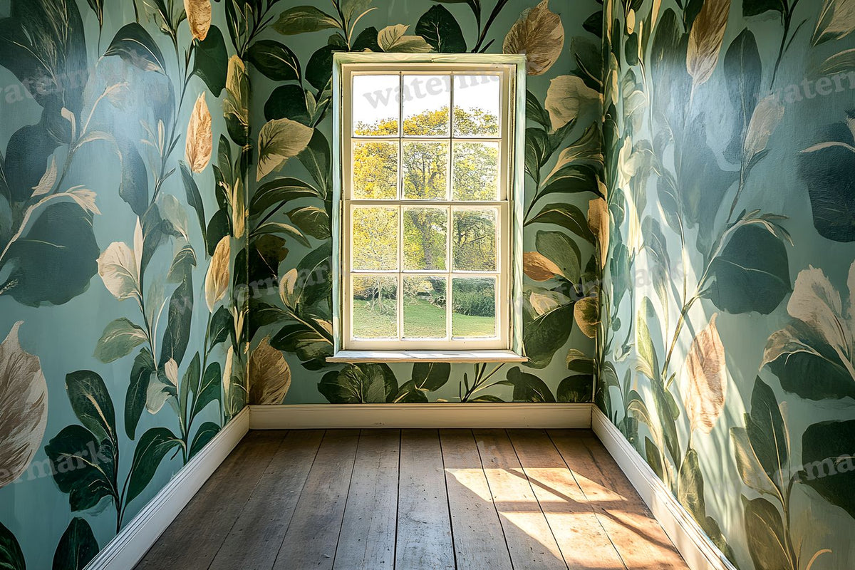 Botanical Window View Backdrop Images