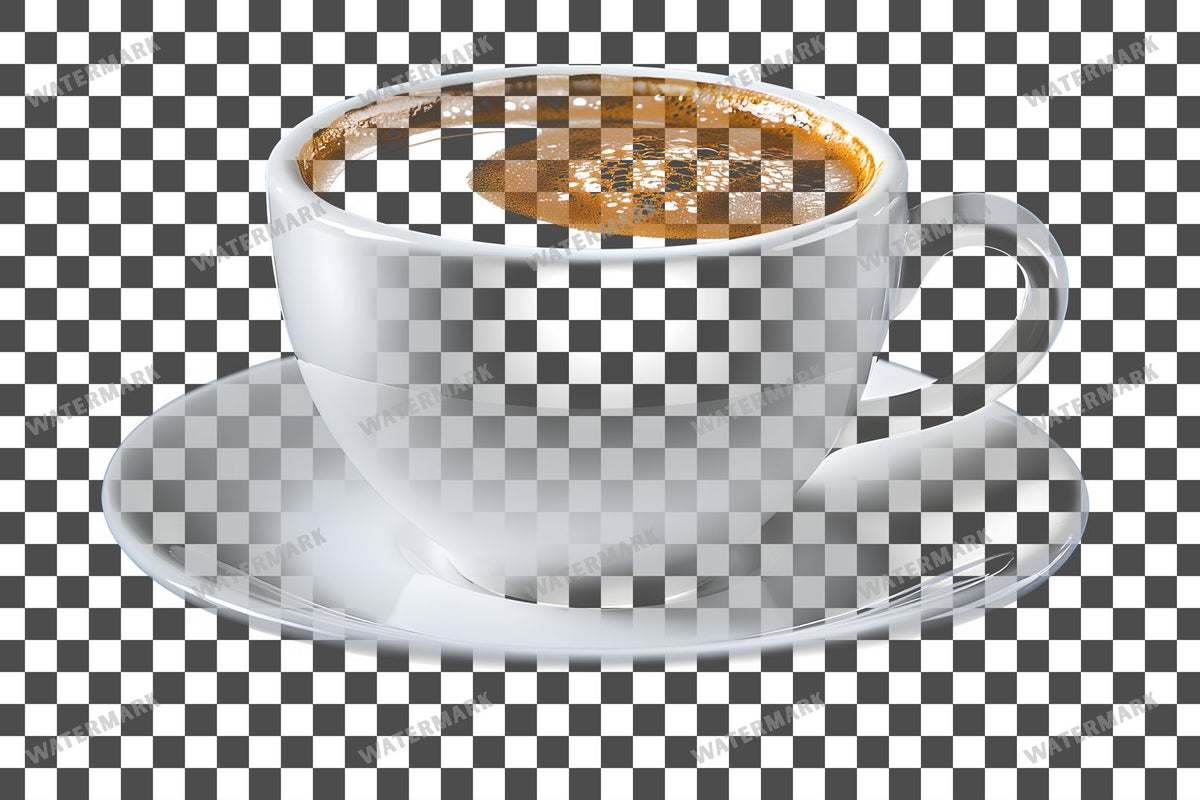 Coffee Cup PNG overlay on a transparent checkered background, preview 43