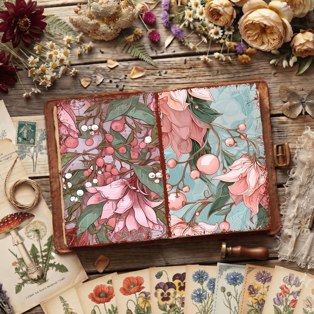 Floral Digital Papers