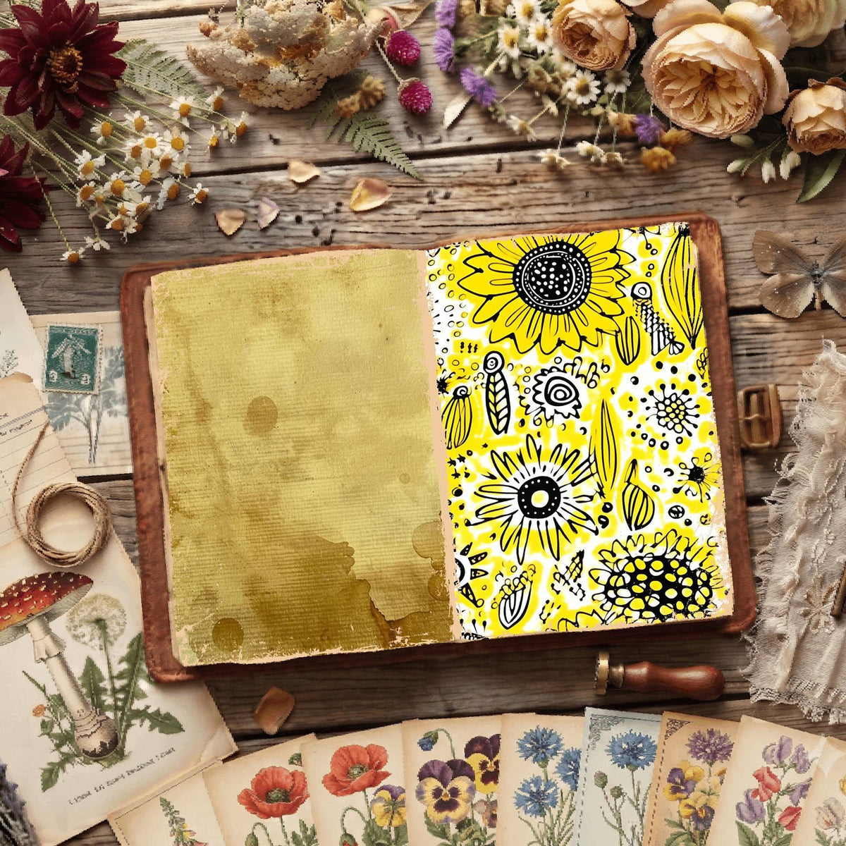 Floral Digital Papers