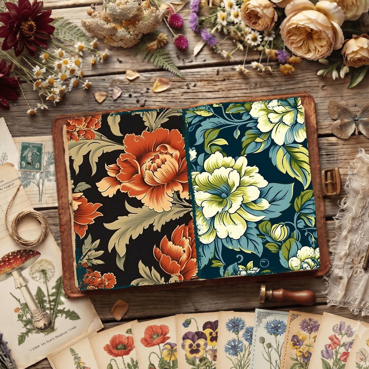 Floral Digital Papers