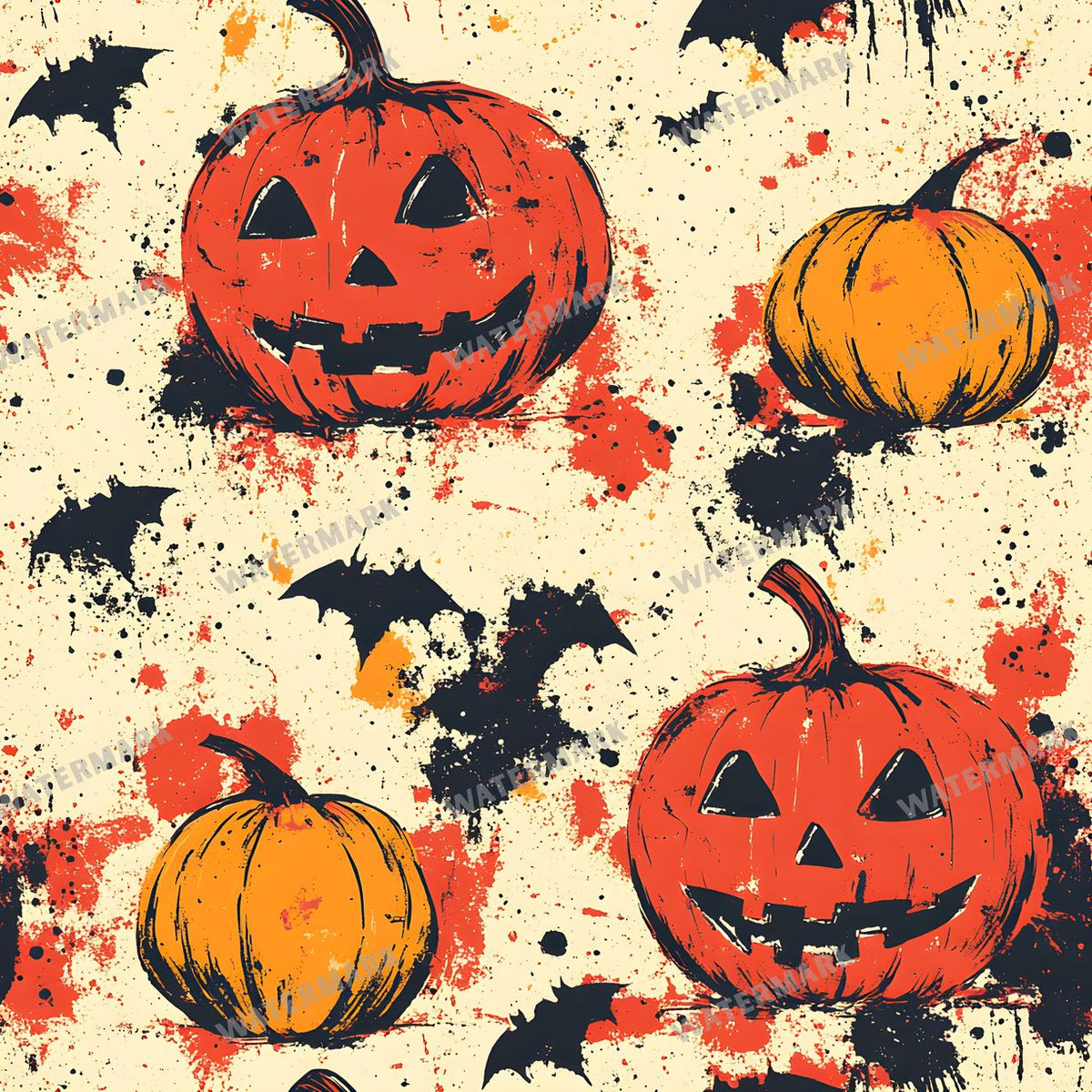 Halloween Seamless Pattern