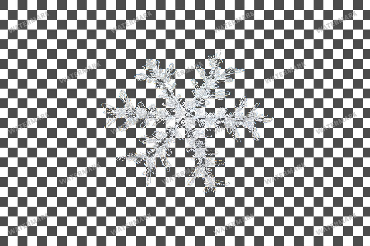 Snowflake Flurry Overlay Swirling Flakes