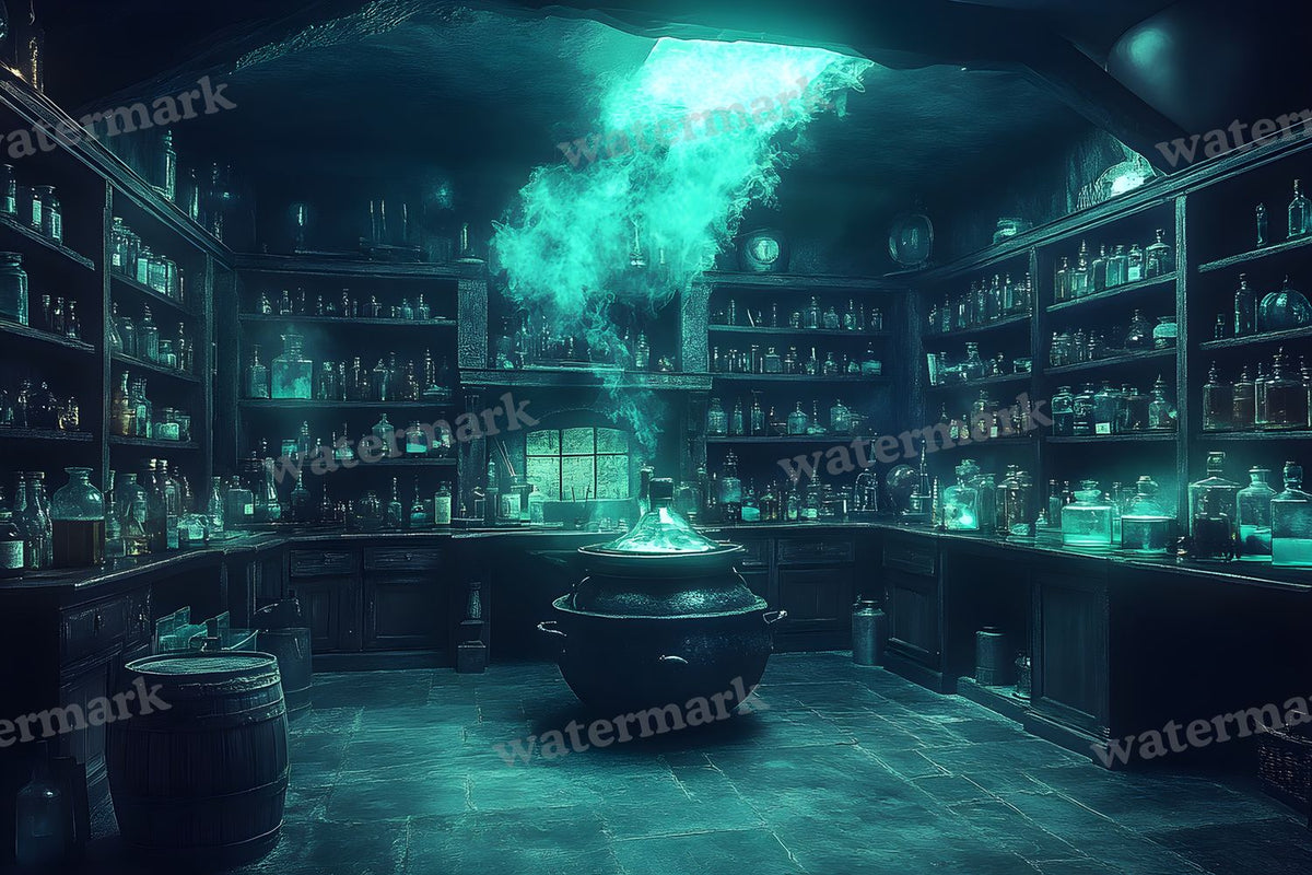 Witch Potion Room Backdrop Images