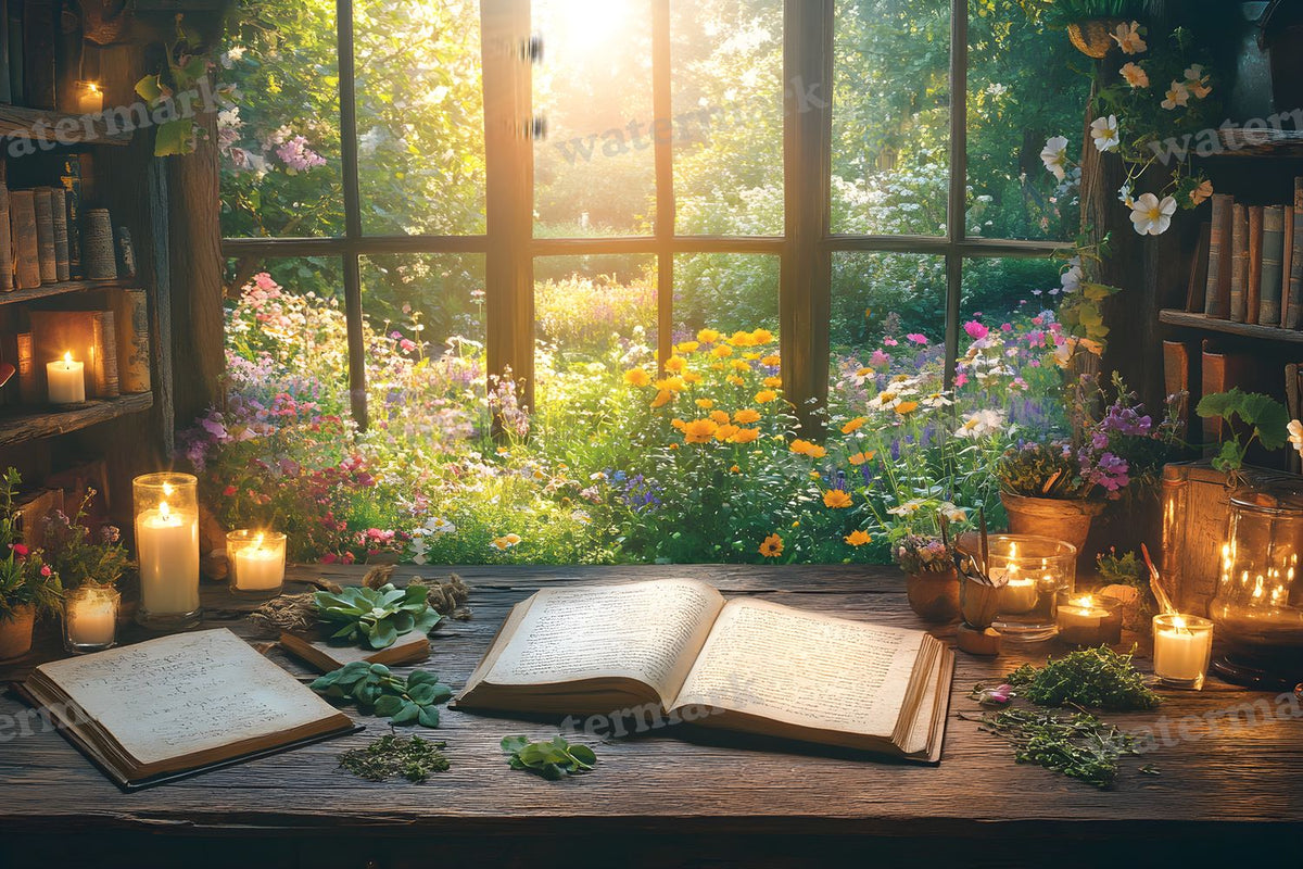 Witch’Study Desk Backdrop Images
