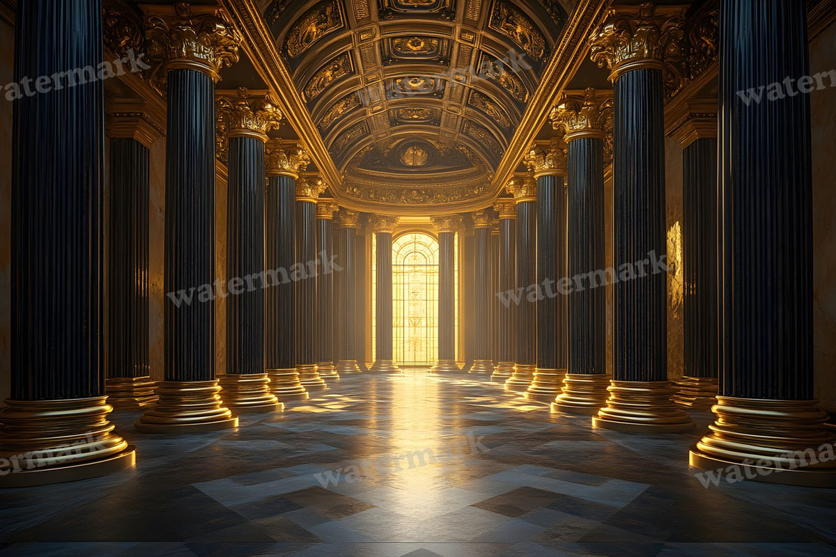 Art Deco Palace digital photo backdrop for photo editing, preview 43