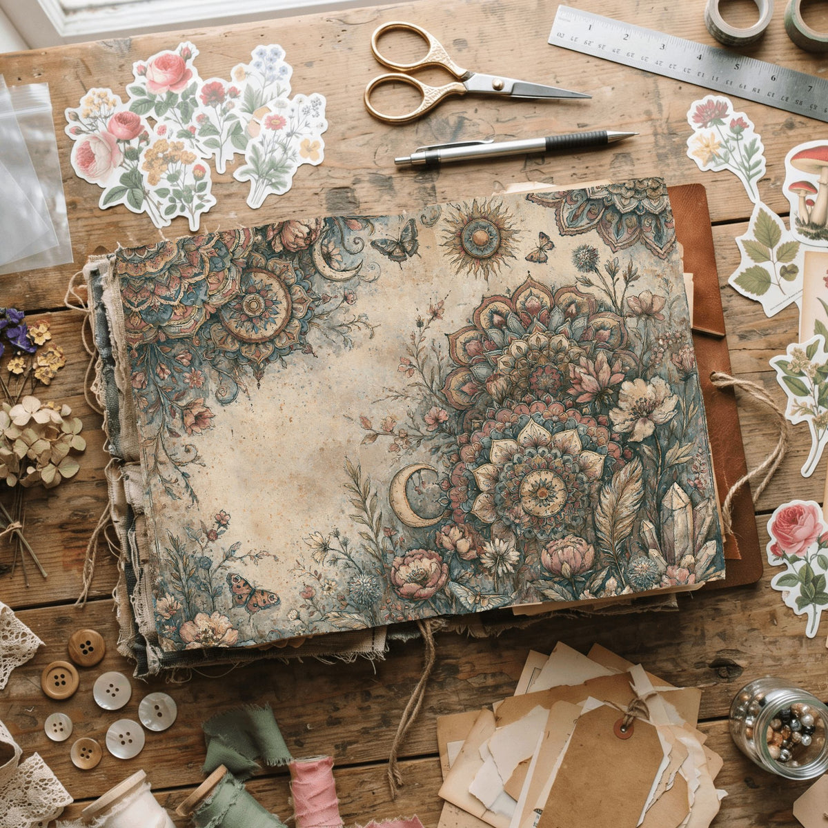 Celestial Mandala Garden Paper