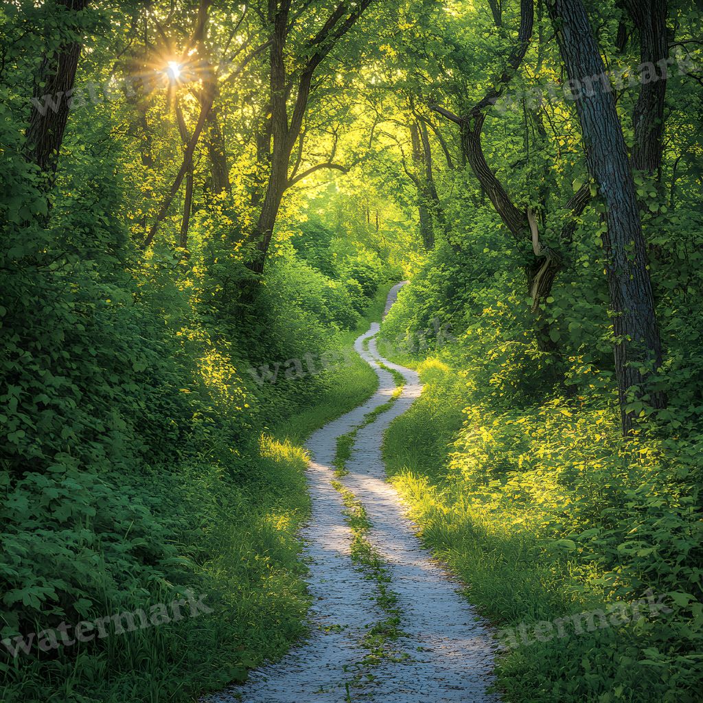 Overgrown Forest digital photo backdrop for photo editing, preview 43