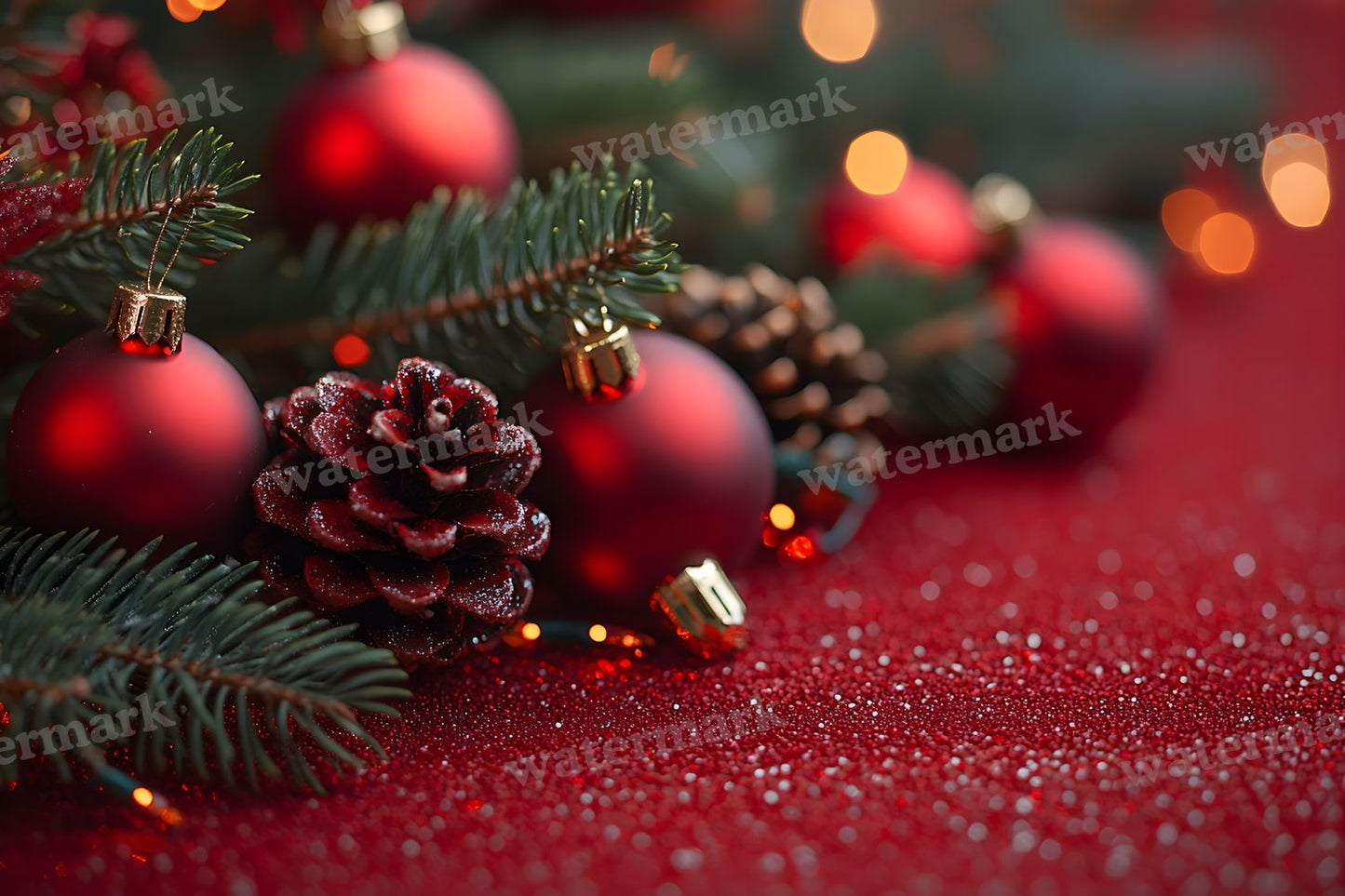 Red Christmas Backdrop Images