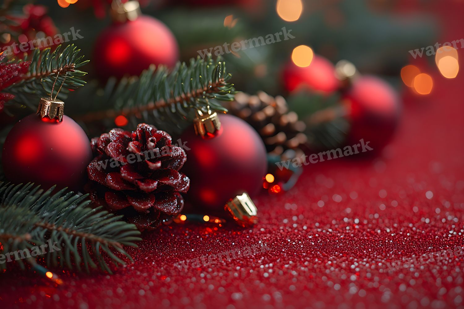 Red Christmas Backdrop Images