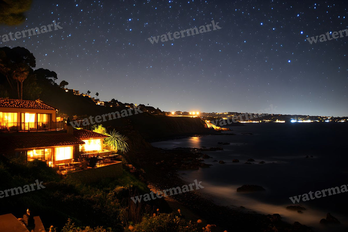 Starry Night digital photo backdrop for photo editing, preview 43
