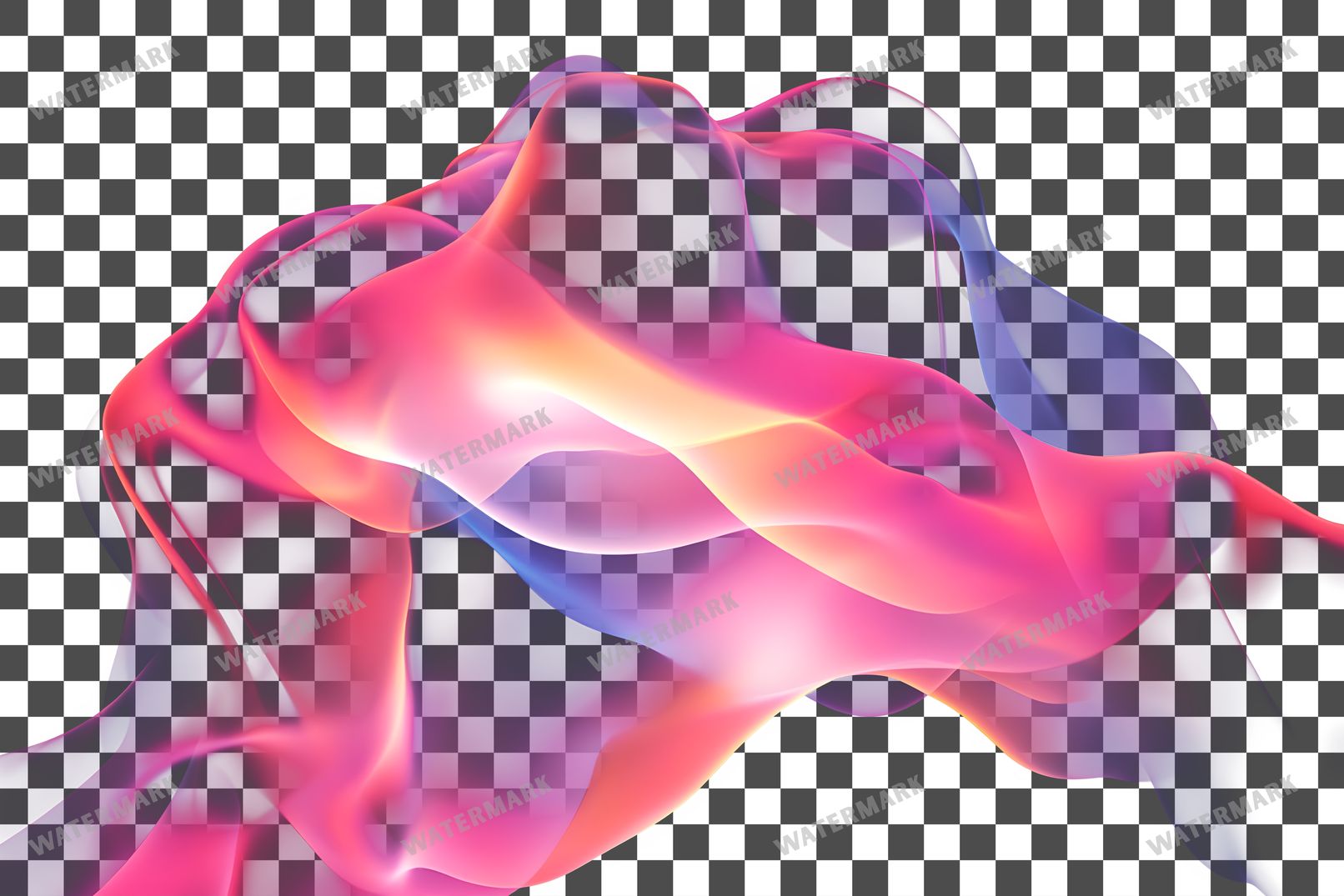 Abstract Light Form Undefined Glow Transparent Overlay Pngs