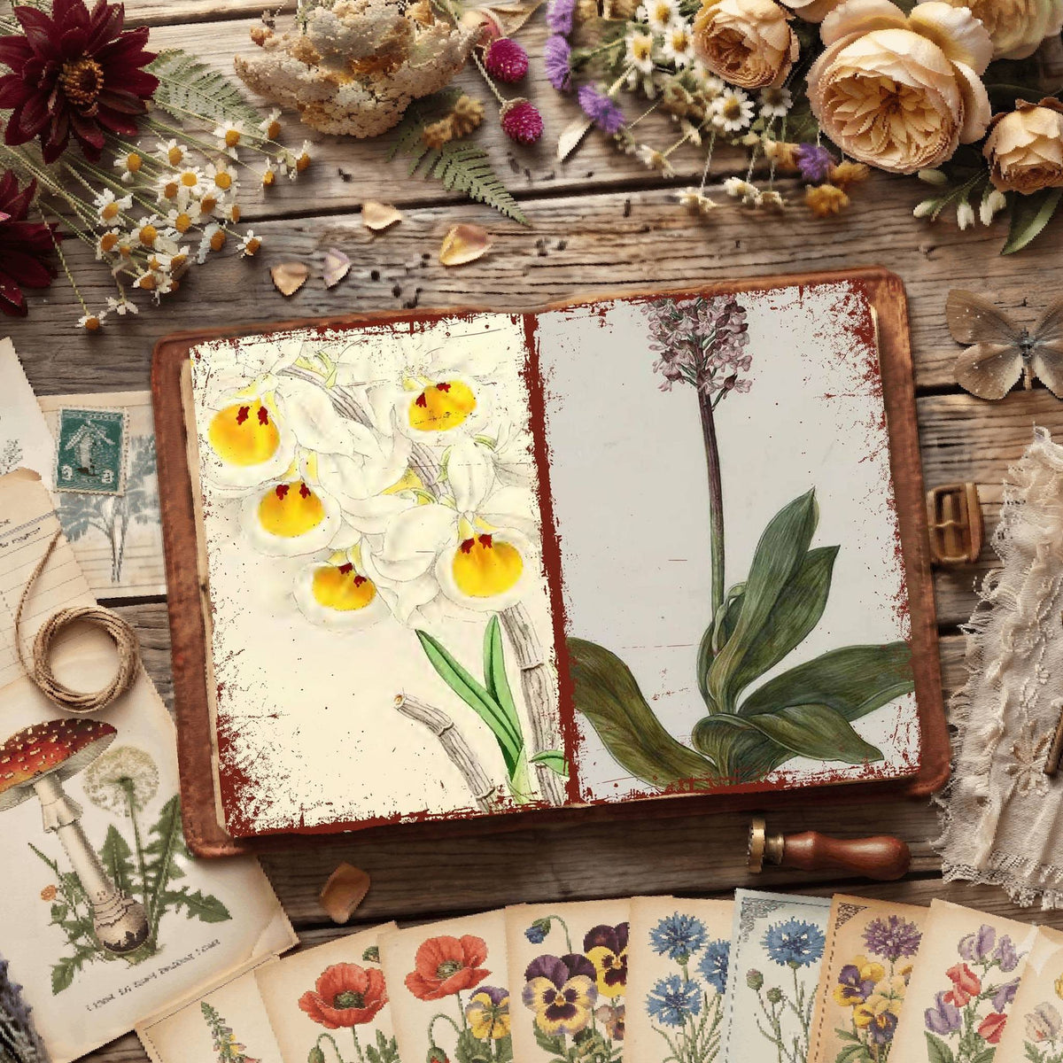 Botanical Illustrations Digital Papers