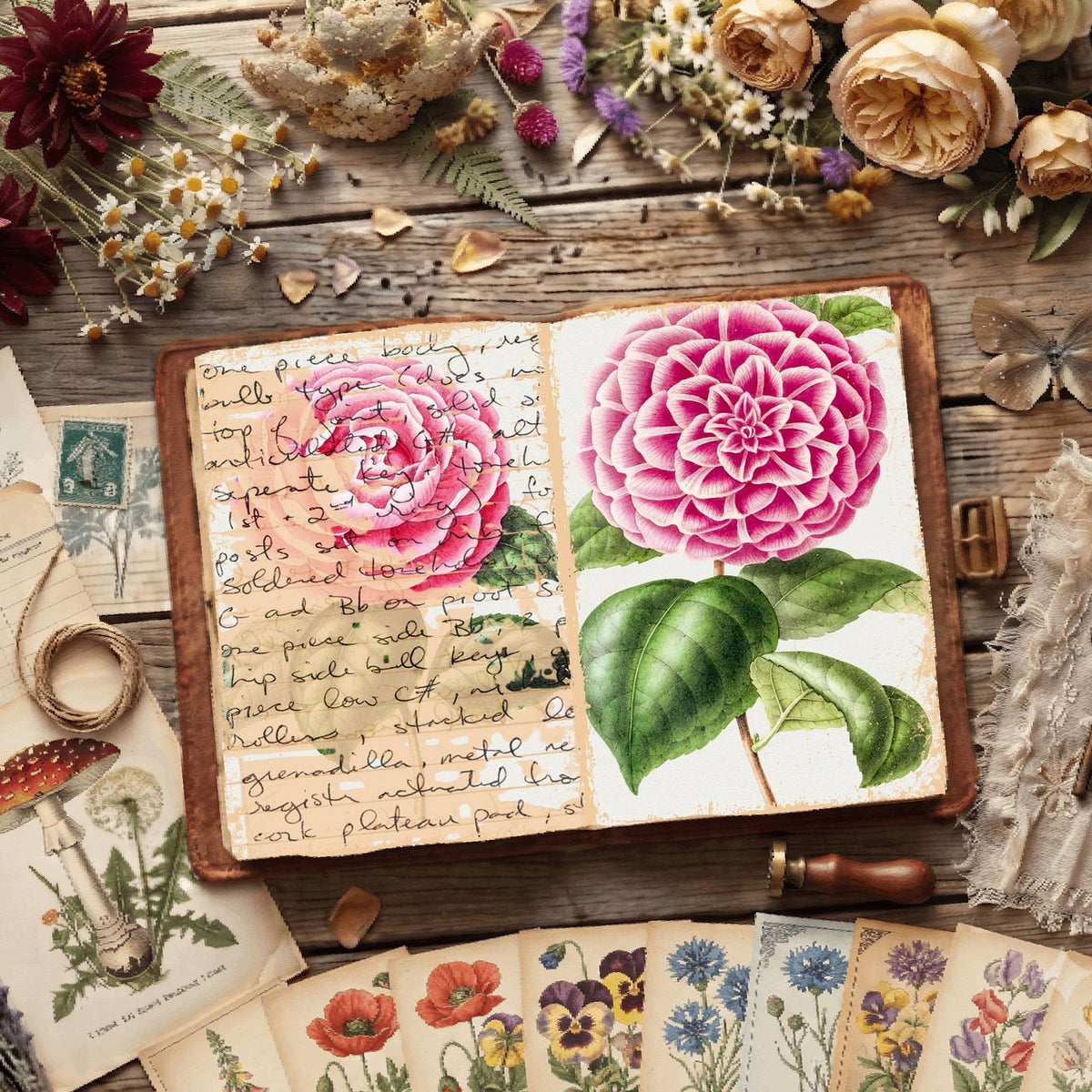 Botanical Illustrations Digital Papers