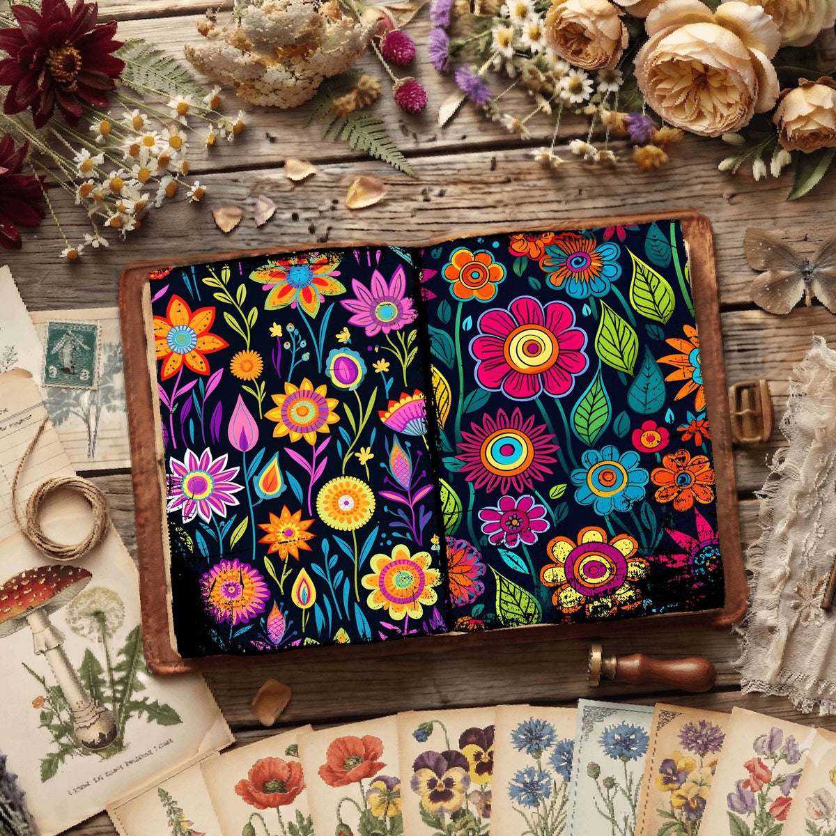 Floral Digital Papers