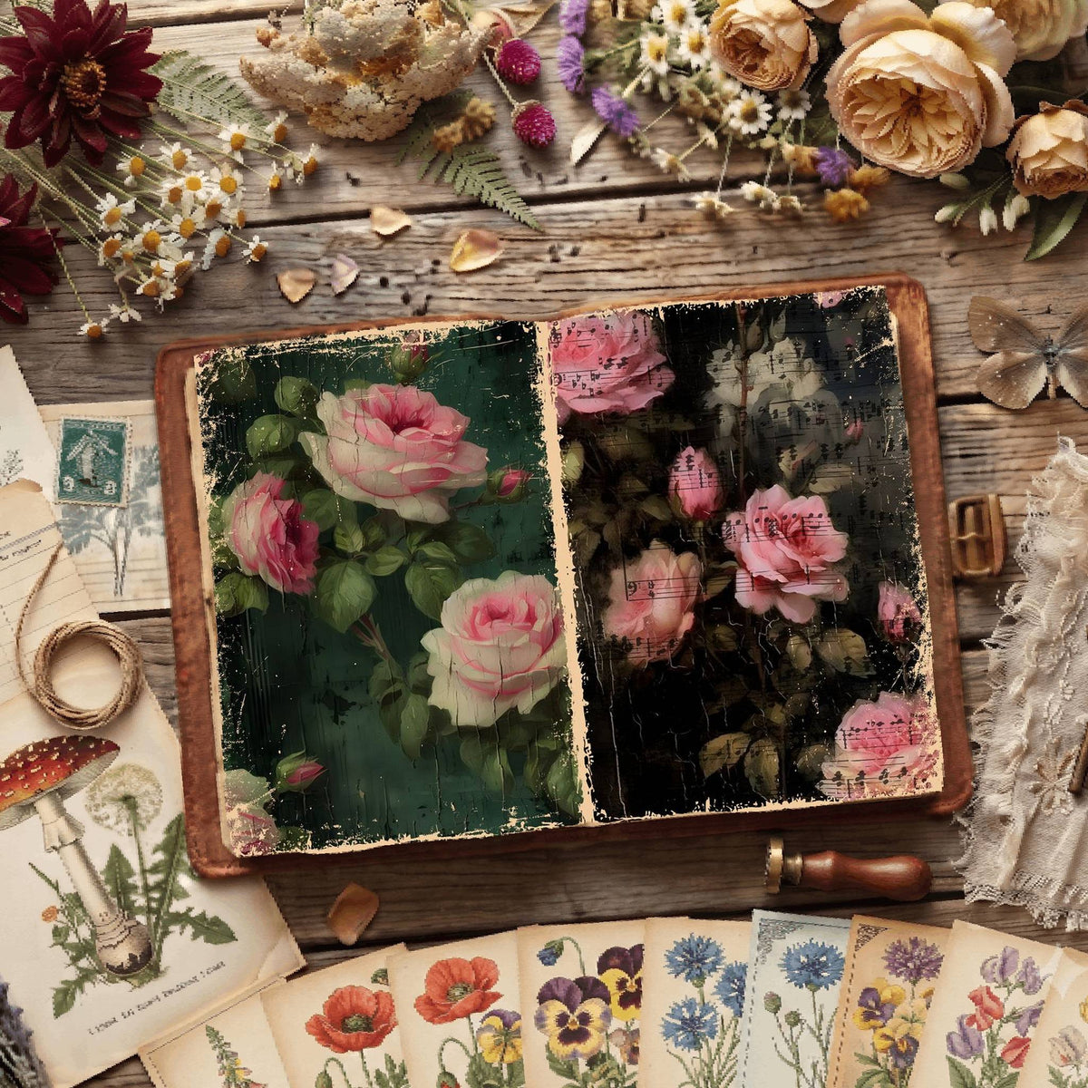 Floral Digital Papers
