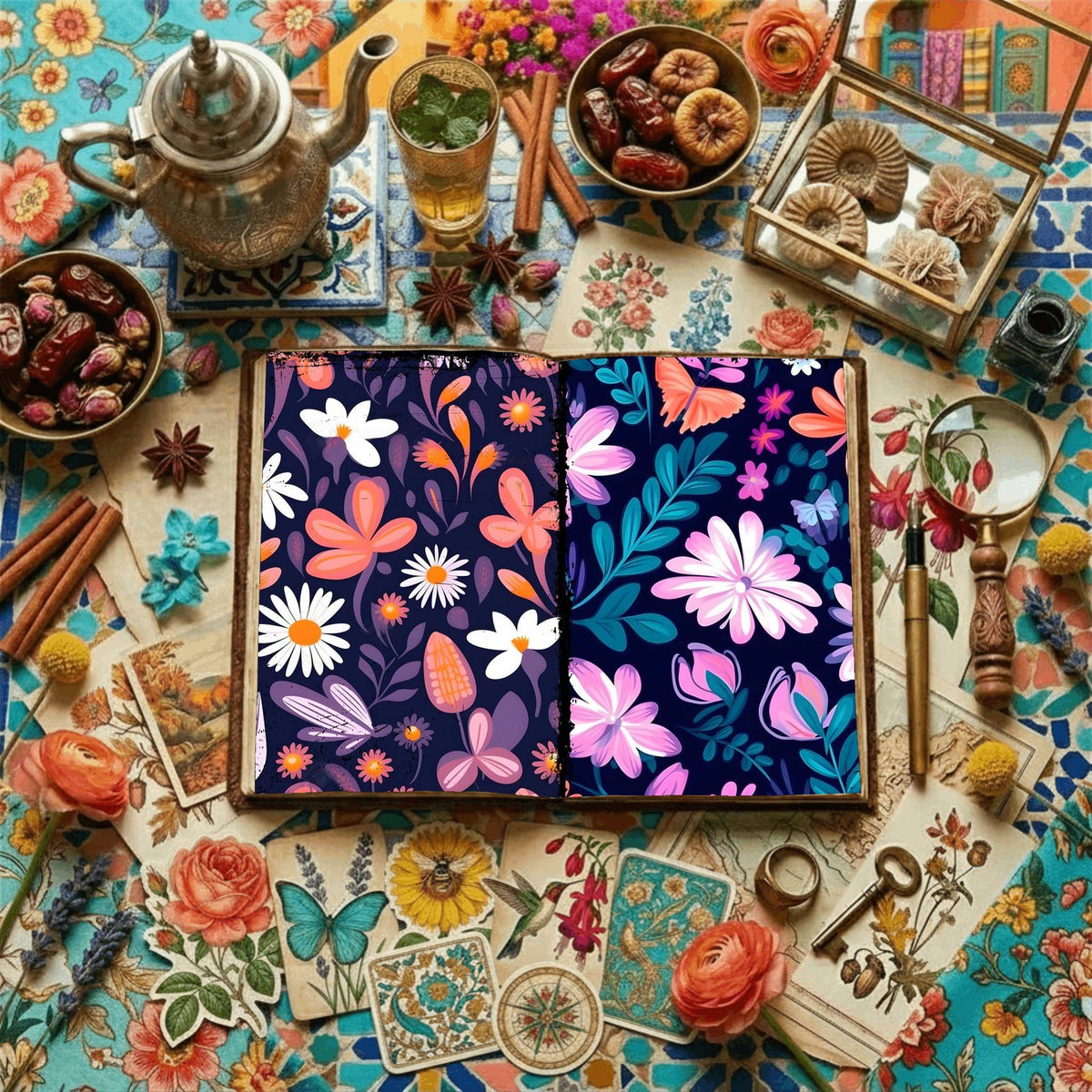 Floral Digital Papers