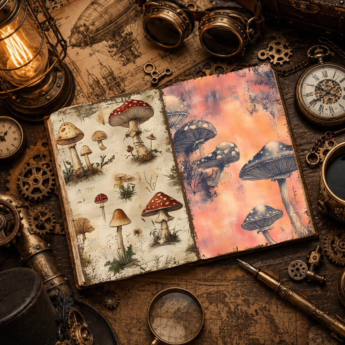 Mushroom Digital Papers