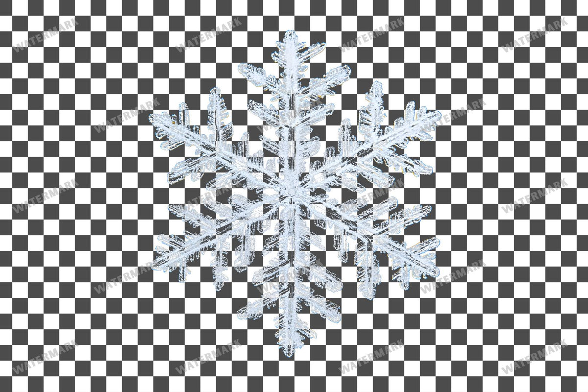 Snowflake Flurry Overlay Swirling Flakes