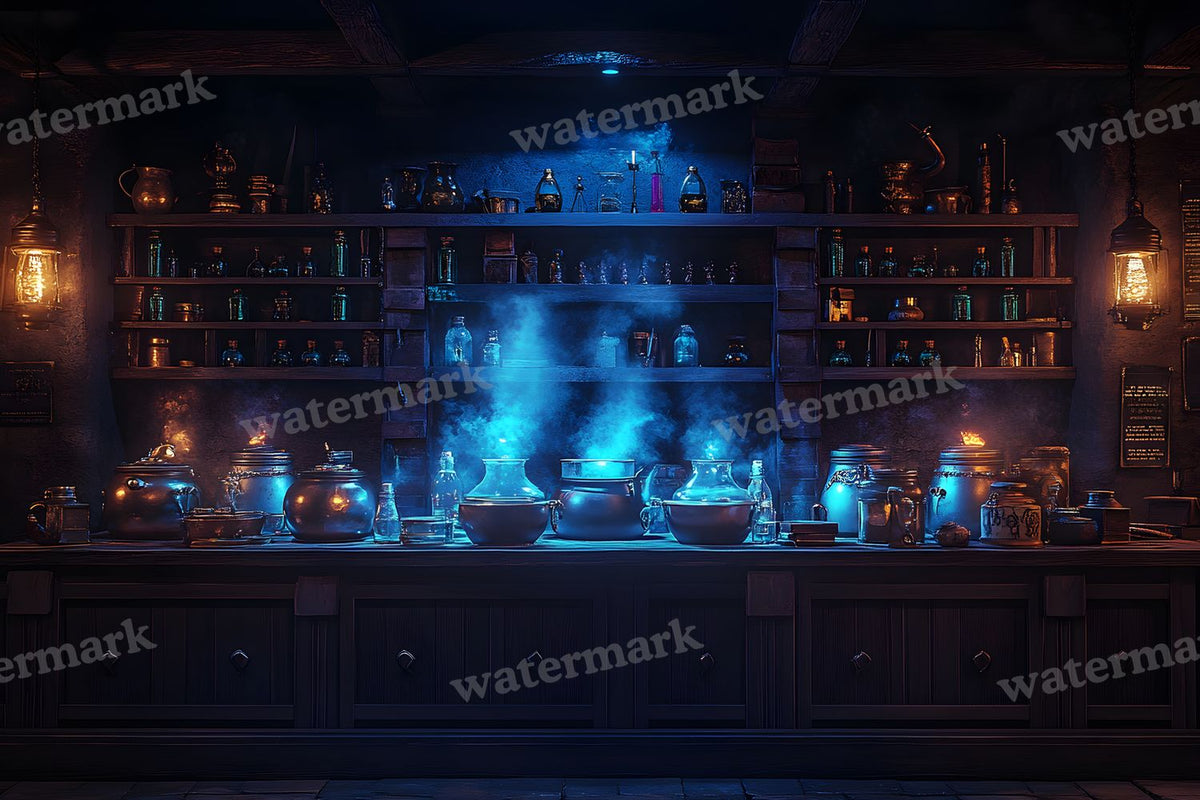 Witch Potion Room Backdrop Images