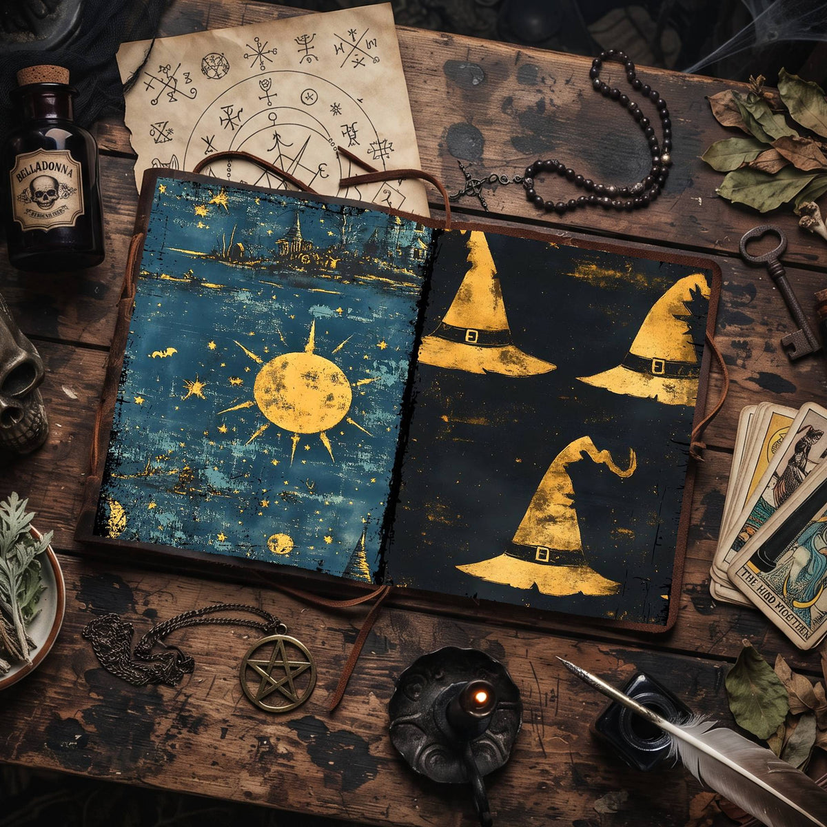 Witch printable junk journal paper, page preview 44