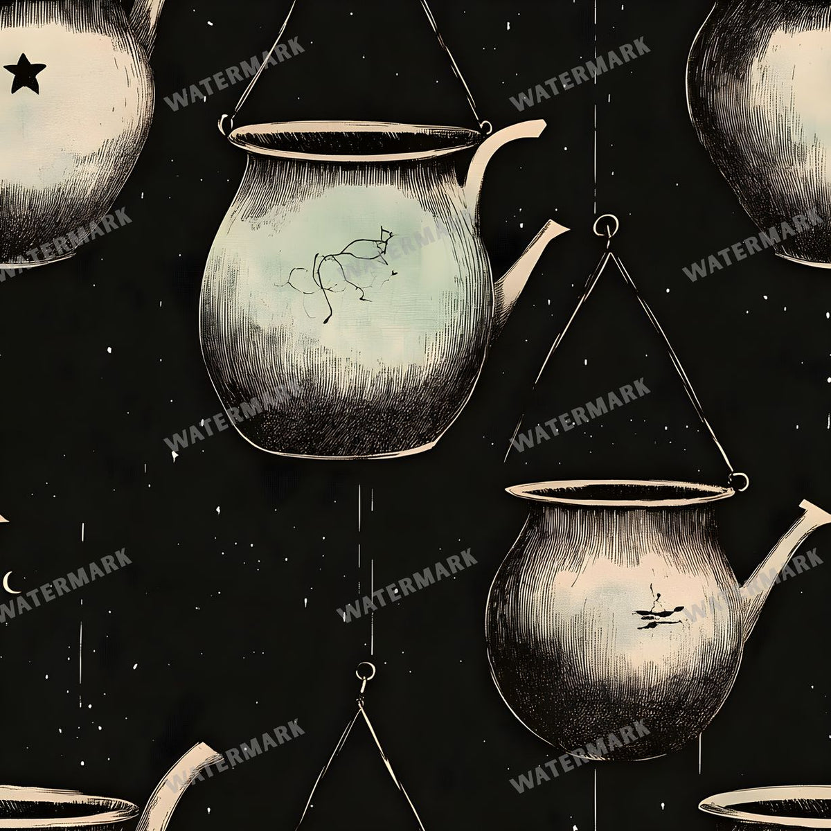 Witchcraft Seamless Pattern