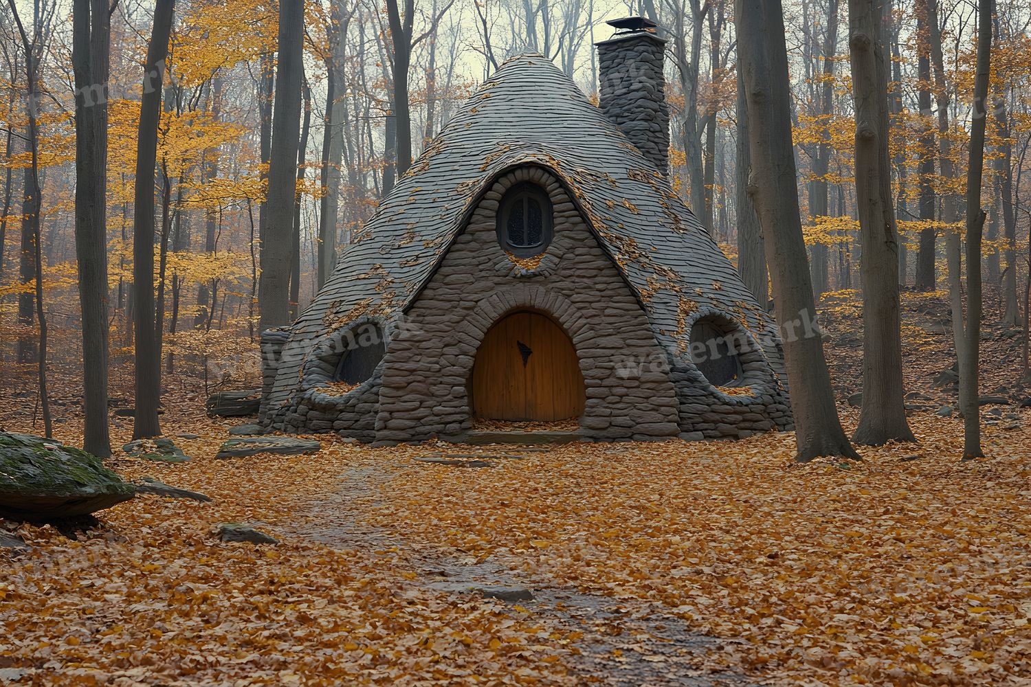 Witchs Hut Backdrop Images