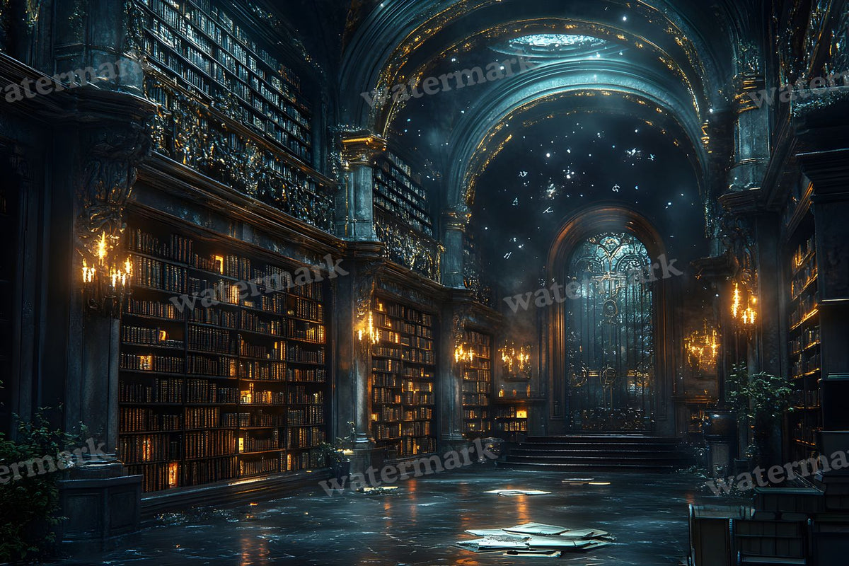 Wizards Library Backdrop Images