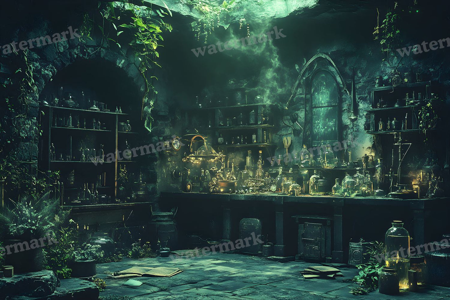 Alchemist Corner Study Backdrop Images