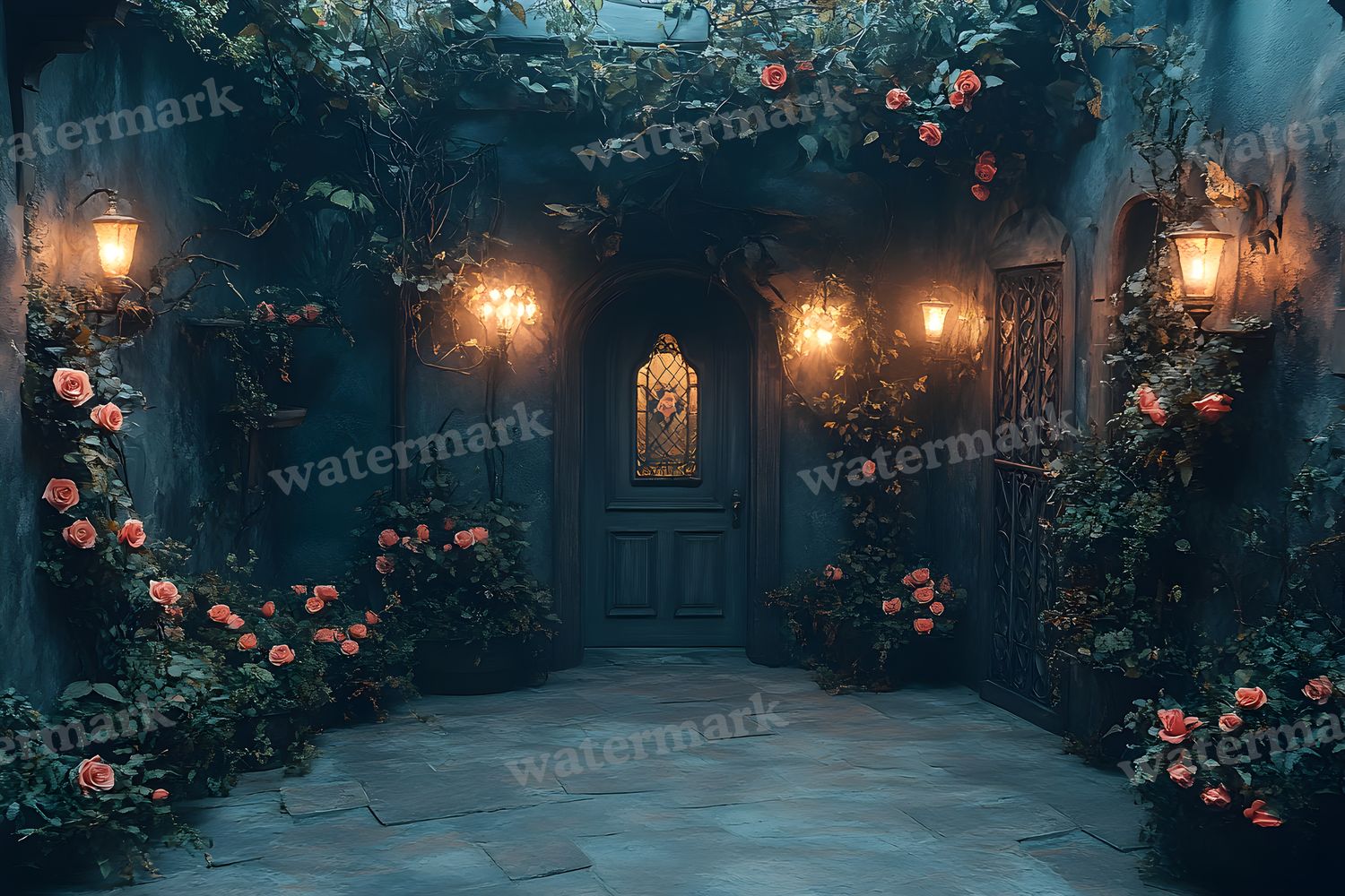 Alices Garden Maze Backdrop Images