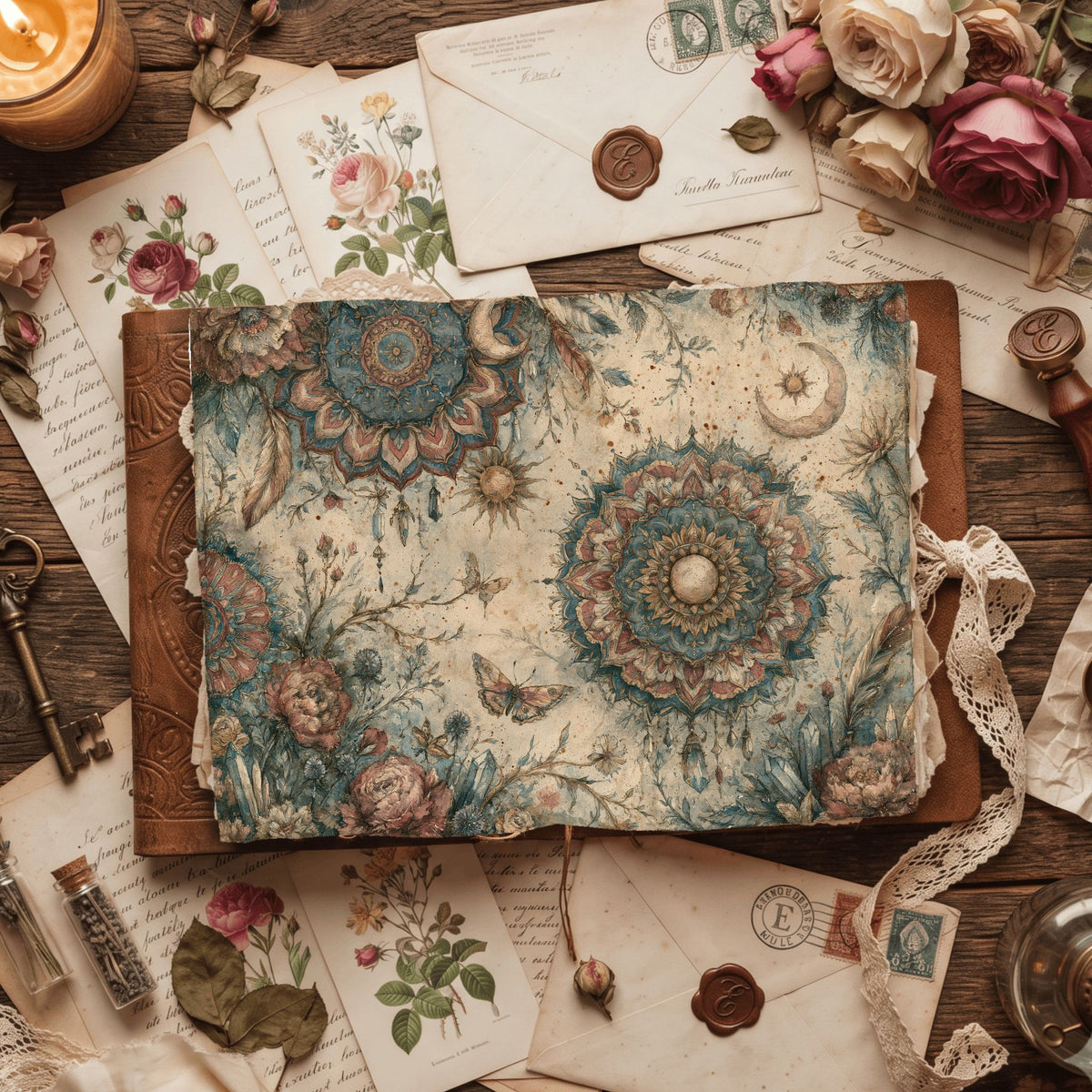 Celestial Mandala Garden Paper