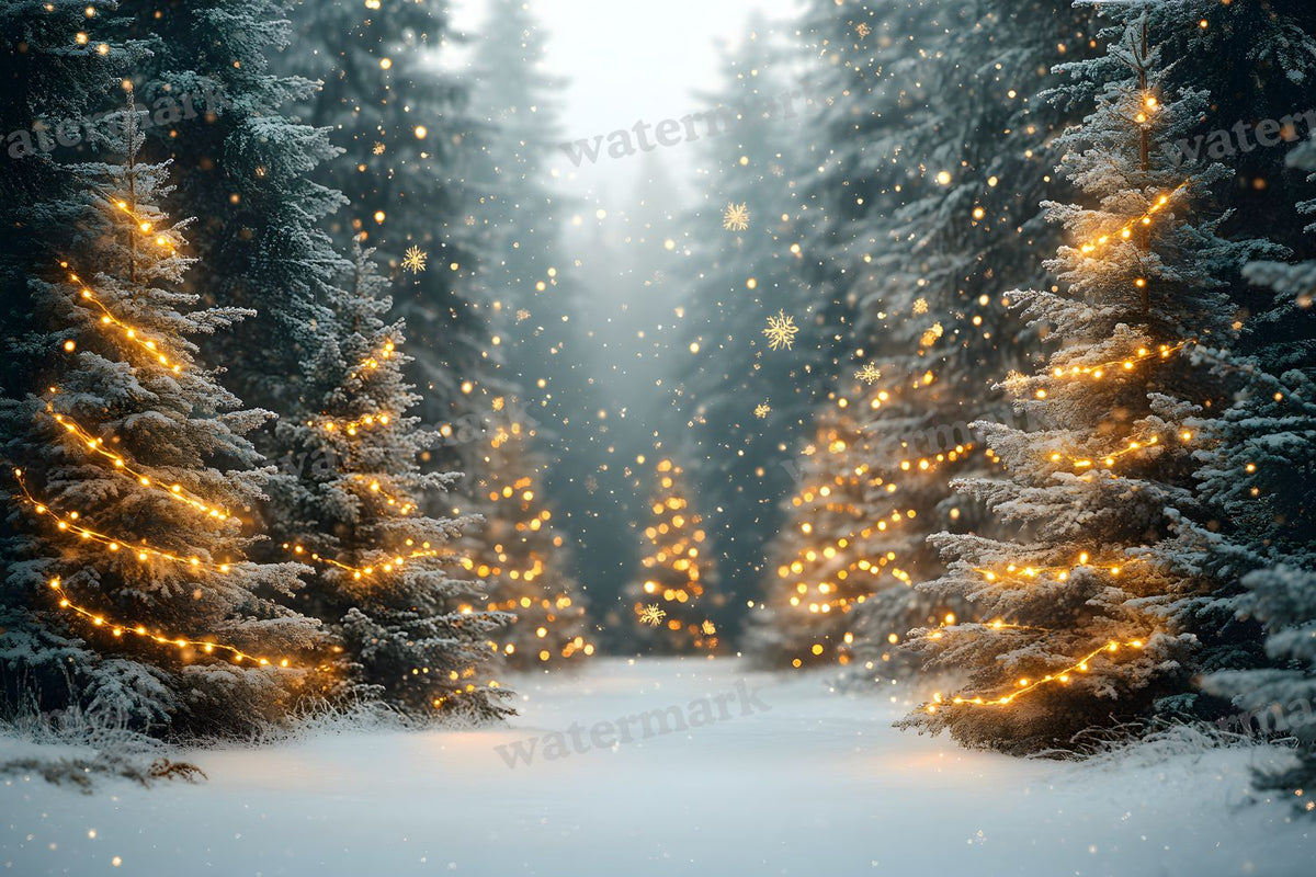 Snowy Forest Backdrop Images