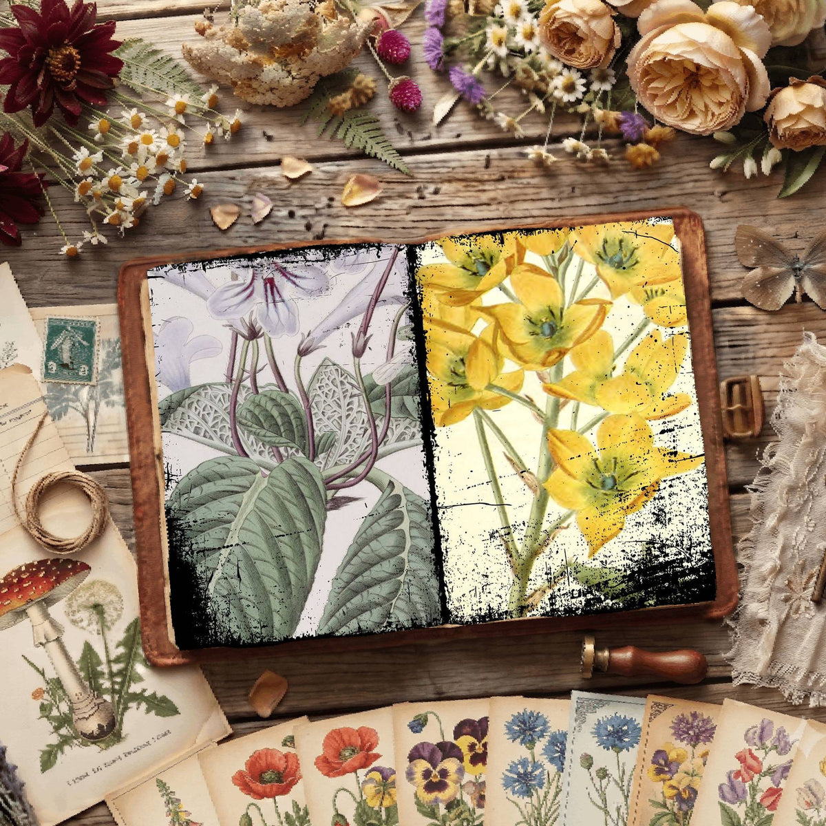 Botanical Illustrations Digital Papers
