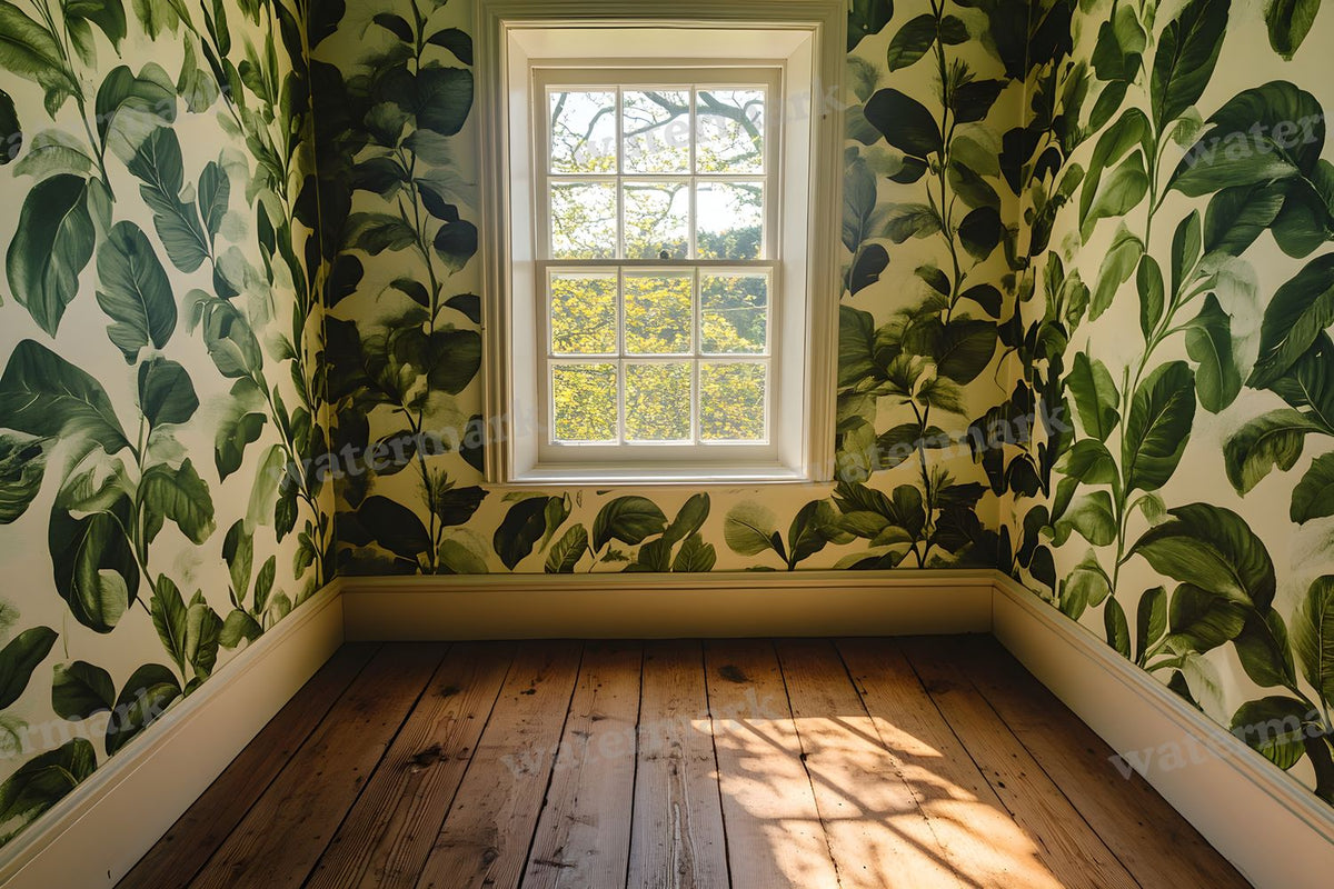 Botanical Window View Backdrop Images