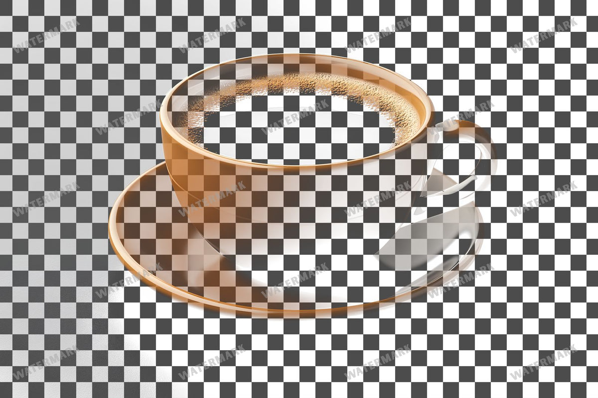 Coffee Cup PNG overlay on a transparent checkered background, preview 45