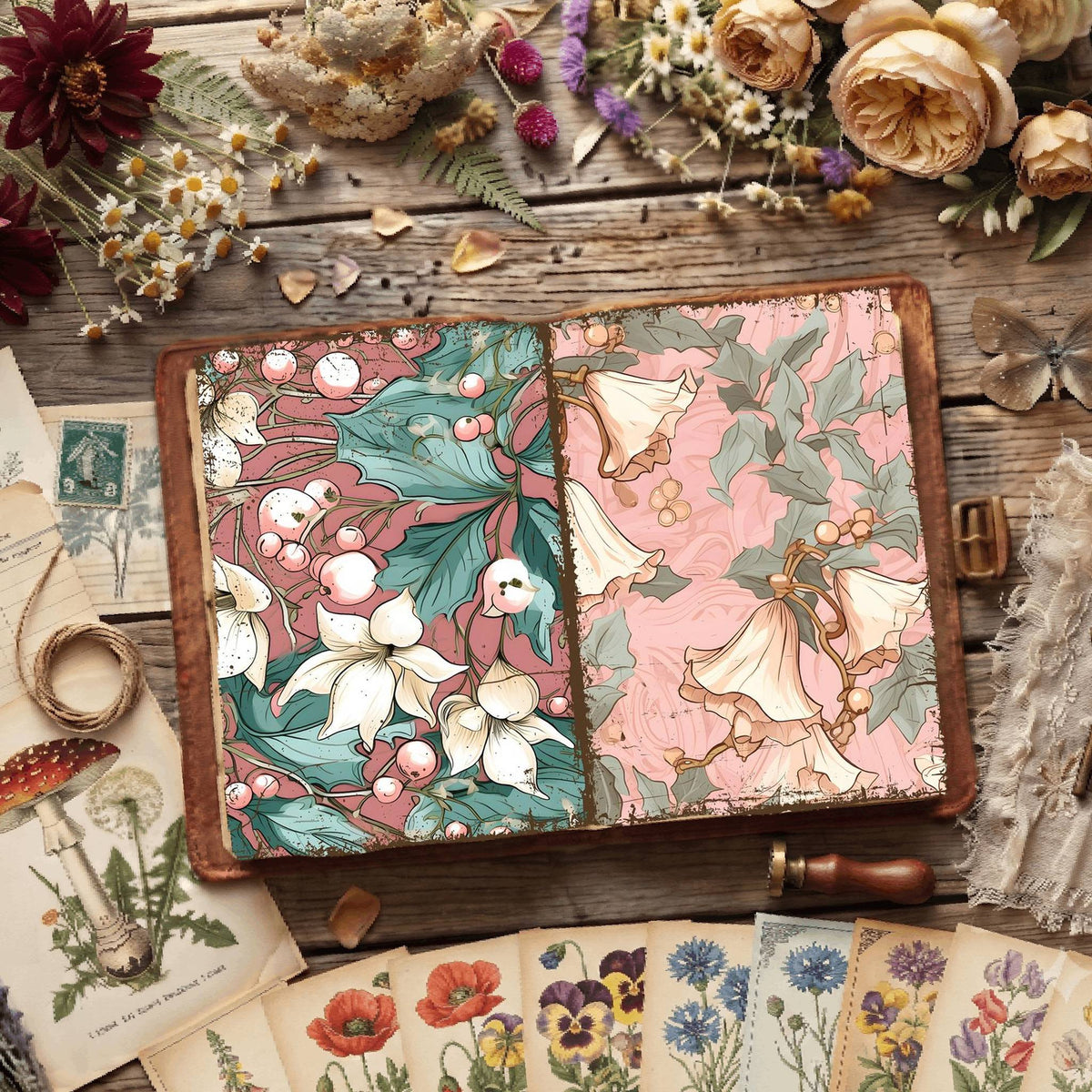 Floral Digital Papers