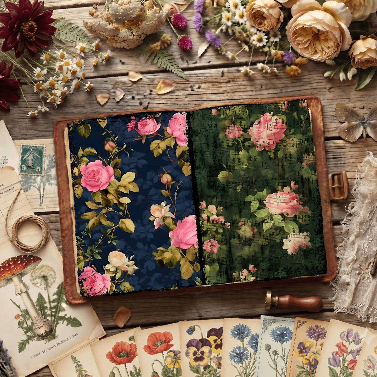 Floral Digital Papers