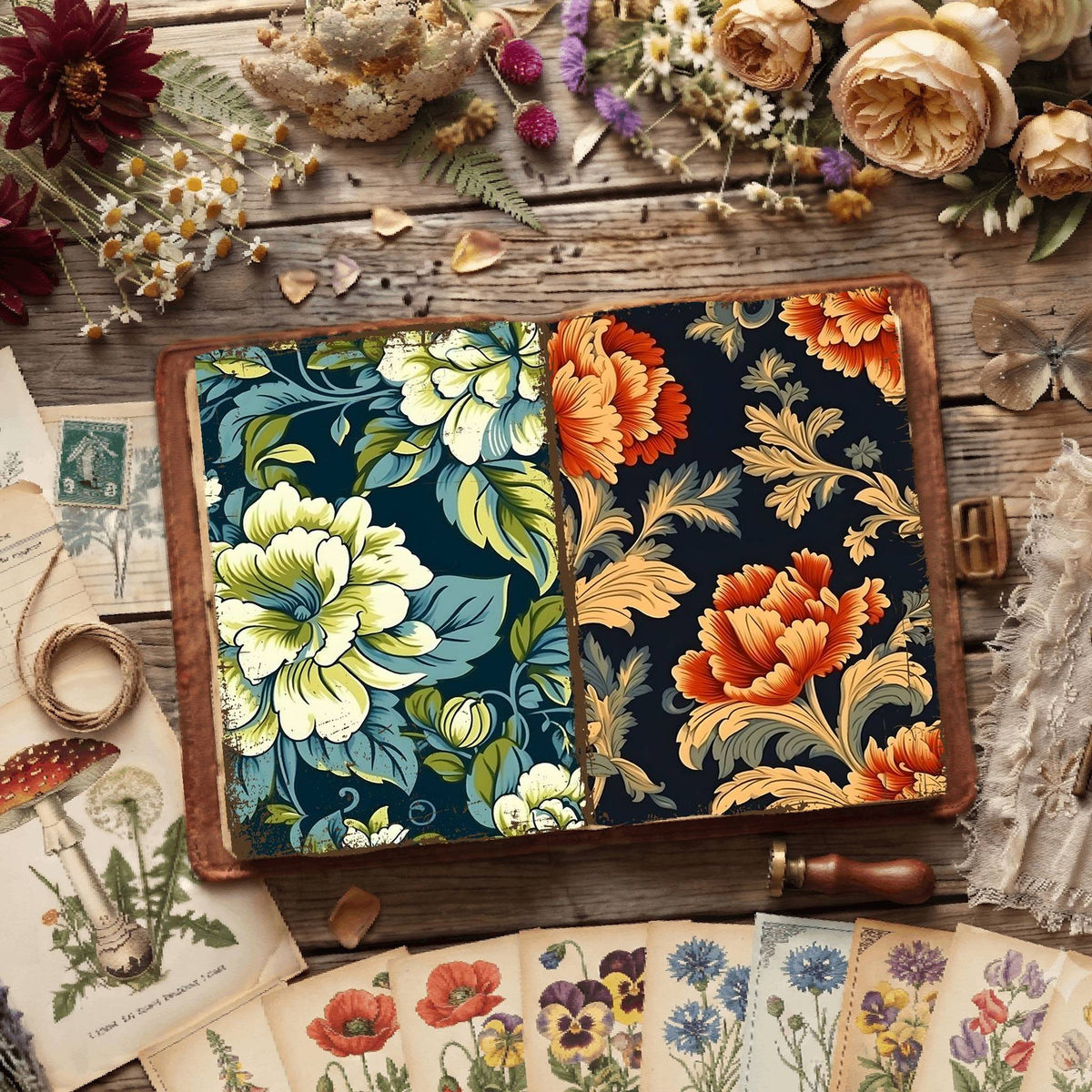 Floral Digital Papers