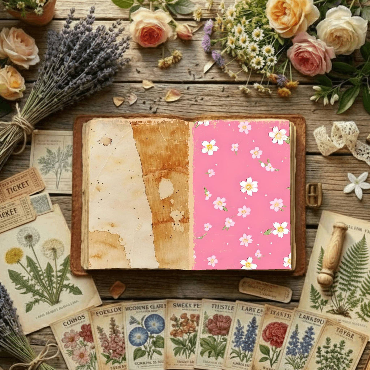 Floral Digital Papers