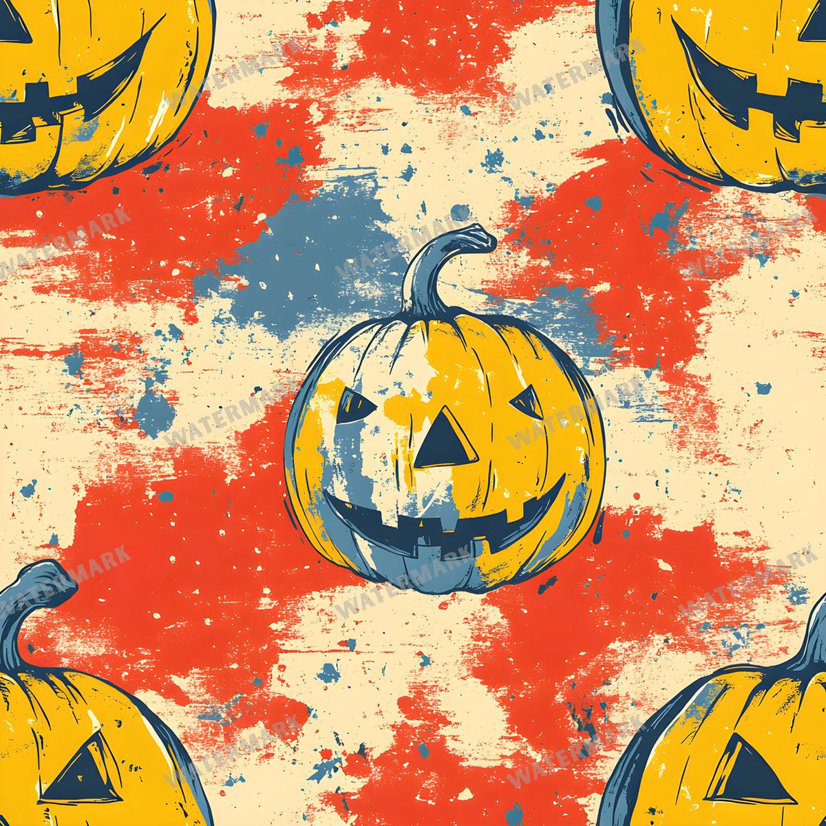 Halloween Seamless Pattern