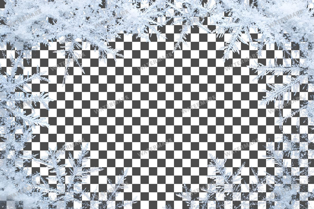Snowflake Flurry Overlay Swirling Flakes