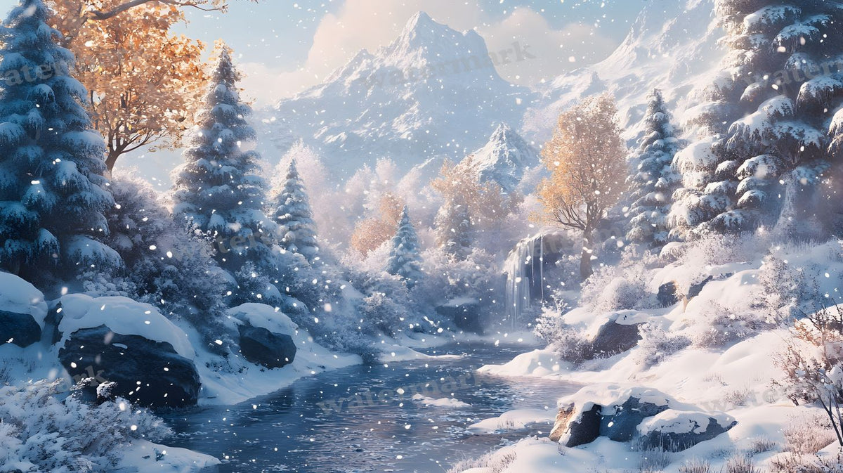 Winter Snow Backdrop Images