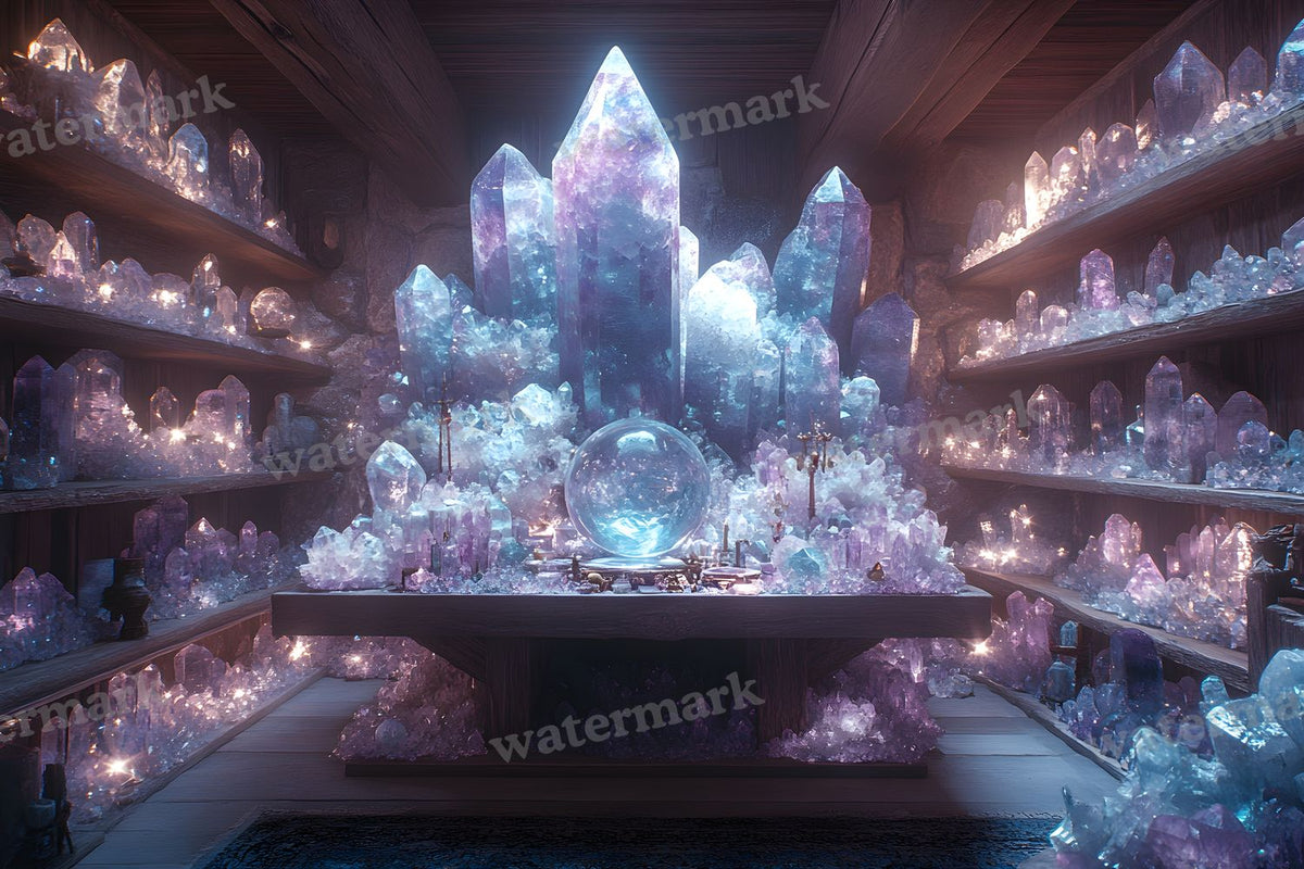 Witchs Crystal Den Backdrop Images