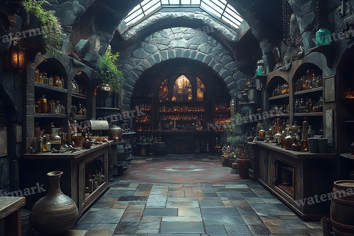 Alchemist Corner Study Backdrop Images